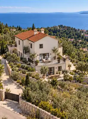 Opatija, Veprinac, zemljište 840 m², građevinska dozvola, pogled - 7