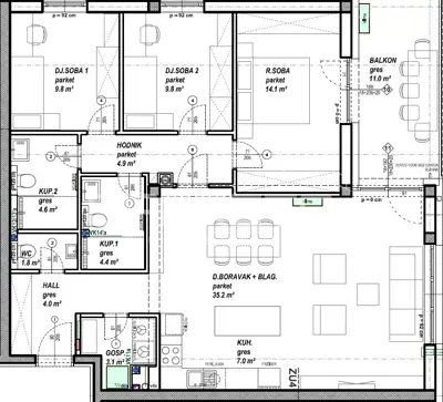 Apartment for sale in Globetka, 98,7 m² - 6