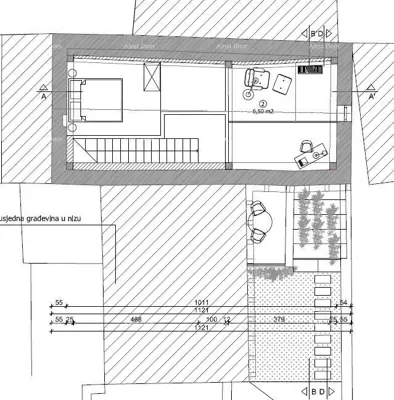 Ruin 73 m², Tinjan - reconstruction project - 9