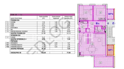 Apartment 78 m², Zaton near Nin - new build with a loggia - 5