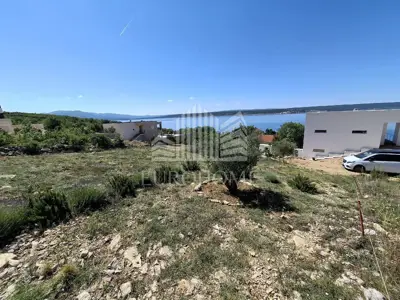 Građevinsko zemljište, Maslenica, 100 m od mora i otvoren pogled - 11