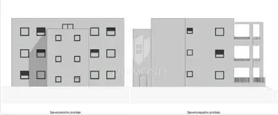 Stan 82 m², Marčelji - pogled na more i terasa - 4