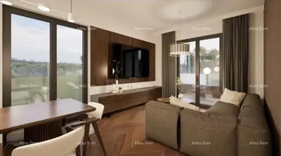 Wohnung 53 m², Ližnjan - Meerblick und Terrasse