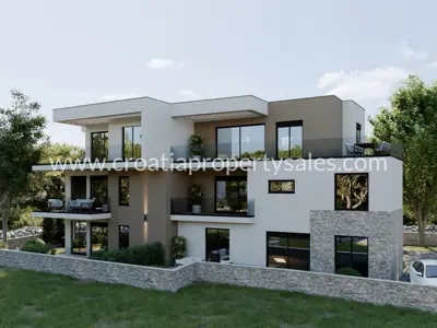 Apartment 79 m², Murter - Garten 55 m² und 2 Parkplätze - 2