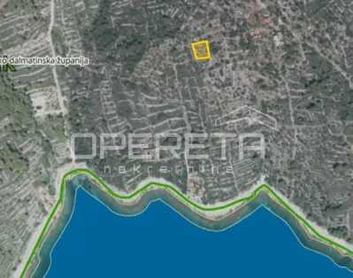 Poljoprivredno zemljište 683 m², Drvenik Veliki - pogled na more