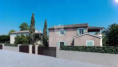 Poreč, surroundings - land 771 m² with permit for a villa and pool