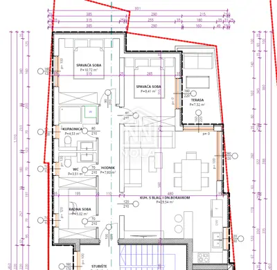 Stan 84,89 m², Vodice - novogradnja i balkon - 9