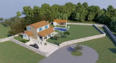 Building land, Rakalj - open view and privacy - 2