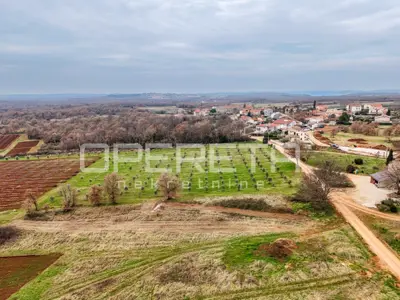 Poljoprivredno zemljište 5.677 m², Kaštelir - pogled na more - 2