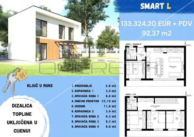Baugrundstück 489 m², Varaždinske Toplice - Panoramablick - 5