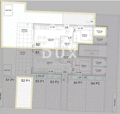 Apartment 47.27 m², Vir - garden and sea view by Jadro beach - 7