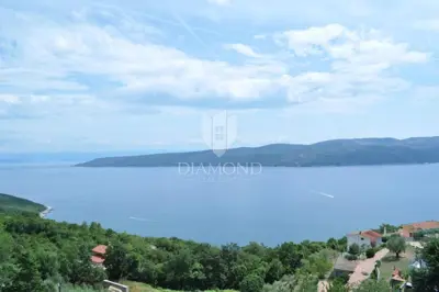 Plomin, okolica, kuća sa panoramskim pogledeom na more