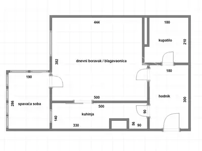 Stan 40,93 m², Velika Gorica - 1. kat, odvojena spavaonica - 12