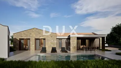House 143 m², Barban - modern single-story house with pool