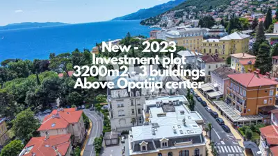 Građevinsko zemljište, Opatija - Centar - panoramski pogled na more - 2