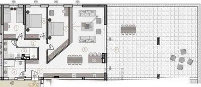Stan 147 m², Poreč - 3 spavaće sobe i velika terasa - 3