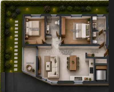 Stan 82 m², Rovinj - prizemlje i vrt