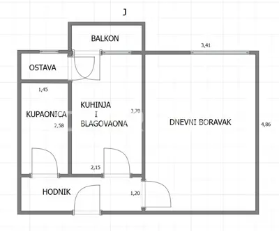 Stan 35 m², Trešnjevka - Sjever, južna orijentacija - 9