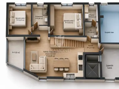 Apartment 116 m², Rovinj - duplex, loggia and terrace - 2