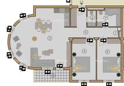 Apartment 94 m², Pula Centar - 2 bedrooms and loggia - 11