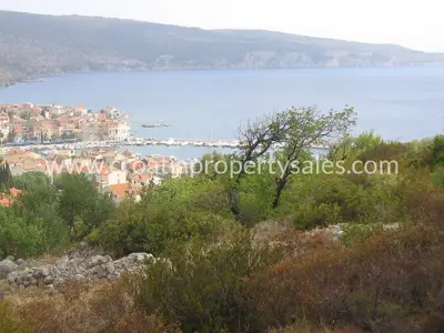 Bauland 1.641 m², Komiža - Blick auf die Bucht - 3