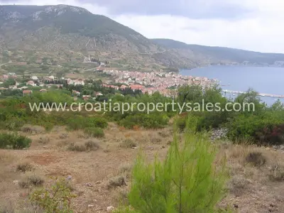 Bauland 1.641 m², Komiža - Blick auf die Bucht - 6