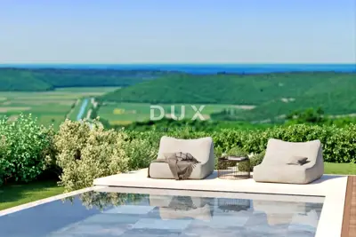 Building plot, Buje - sea view and building permit - 2