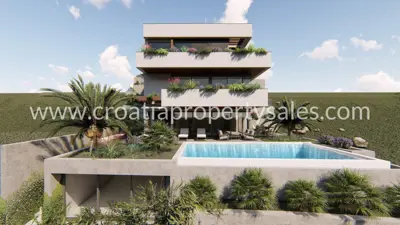 Villa 460 m², Omiš - erste Reihe zum Meer