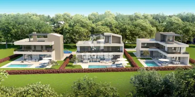 Villa 291 m², Poreč - Pool und Meerblick