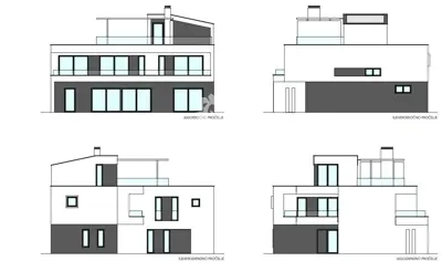 Vila 291 m², Poreč - bazen i pogled na more - 16