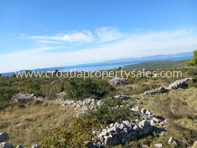 Landwirtschaftsfläche 8.144 m², Insel Brač, Meerblick - 2