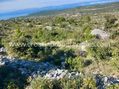 Landwirtschaftsfläche 8.144 m², Insel Brač, Meerblick - 7