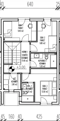 Centar, Kompleks, kuća u nizu, 114 m² - 10