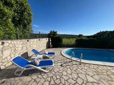 House with a pool surrounded by greenery, Labin, Istria - 3
