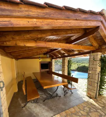 House with a pool surrounded by greenery, Labin, Istria - 9