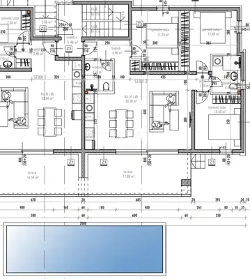 Apartment 104 m², Sukošan - 3 bedrooms, terrace - 10
