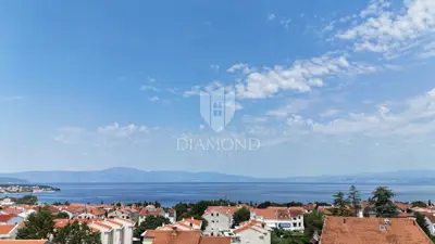 Doppelhaus, Malinska na Krku, Pool und Meerblick