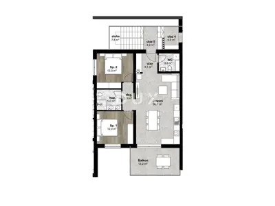 Wohnung 71 m², Poreč - Dachterrasse 55 m² mit Meerblick - 10