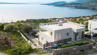 Novi Vinodolski, Klenovica, Villa 170 m², Aussicht, Pool, Grundstück 600 m