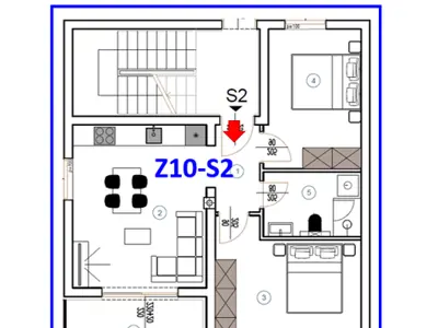 61 m² apartment, Veli vrh, Pula - new build with loggia - 3