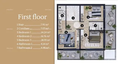 Villa 249 m², Lovrečica, Pool und Terrasse - 3