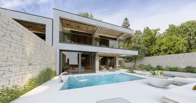 Villa 249 m², Lovrečica, Pool und Terrasse - 5