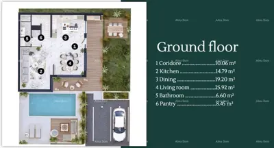 Villa 249 m², Lovrečica, Pool und Terrasse - 2