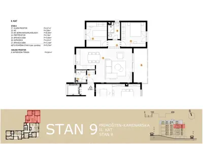 Two-bedroom apartment in new construction, Primošten - 13