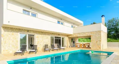 Villa, Svetvinčenat Čabrunići, privater Pool und eingezäunter Garten