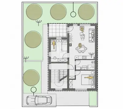 Stan 55 m², Štinjan - dvije spavaće sobe i vrt - 13