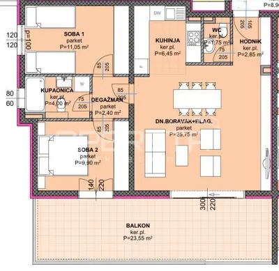 New on offer - S10 - 2-bedroom apartment with terrace and view, Makarska - 12