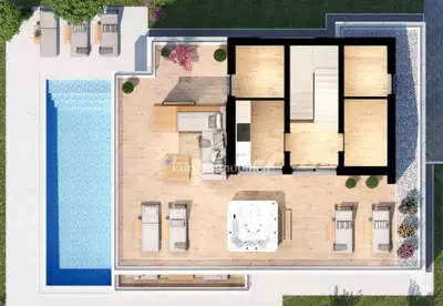 Poreč, novogradnja - kuća s wellnessom i bazenom - 7