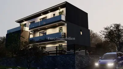 Penthouse 98 m², Krk - 3 spavaće sobe i 3 terase - 12