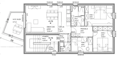 Apartment 85.4 m², Strožanac - 3 bedrooms and roof terrace - 20